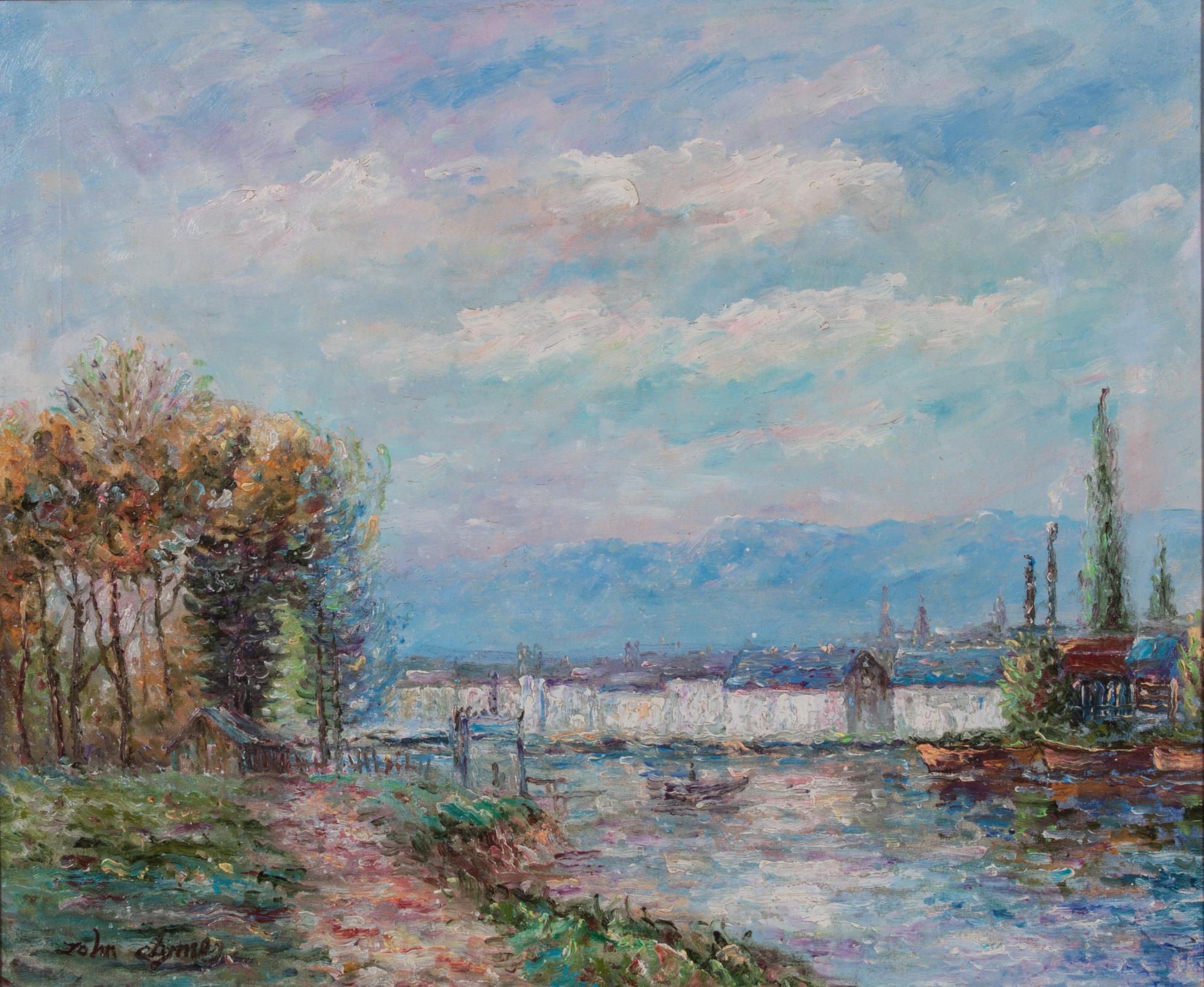 John Clymer, (American, b. 1932), River Scene