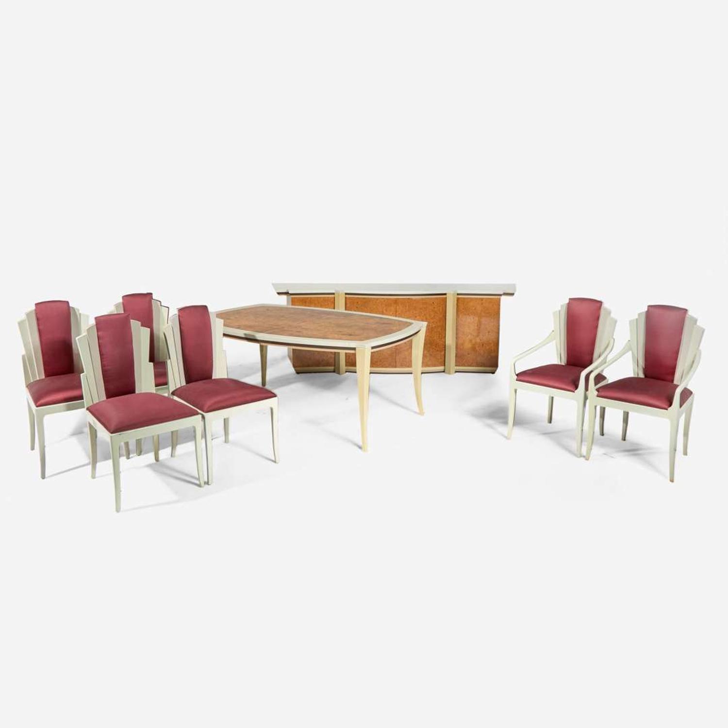 Vladimir Kagan (American, 1927-2016) Eva Dining Room Set, Vladimir Kagan Designs, Inc., USA, circa 1983