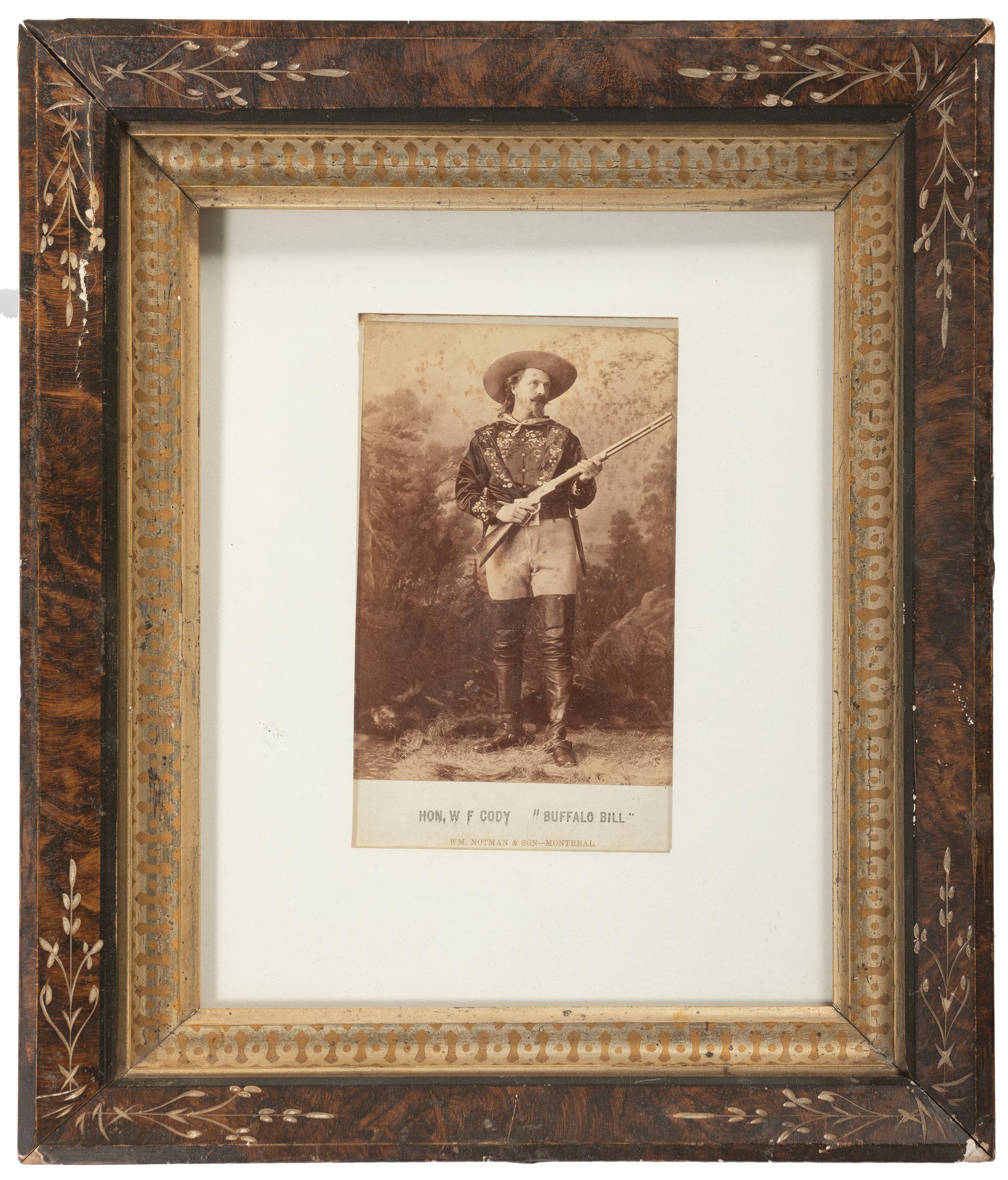 [WILD WEST SHOWS]. NOTMAN, William (1826-1891), photographer. Hon. W F Cody "Buffalo Bill." Montreal, QC, Canada: William Notman & Son, [ca 1885].