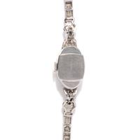 HAMILTON, PLATINUM AND DIAMOND WATCH