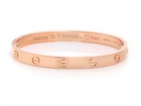 CARTIER, ROSE GOLD 'LOVE' BRACELET