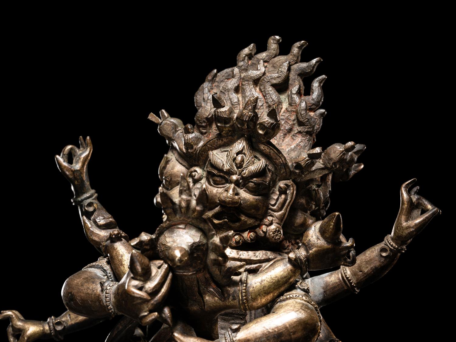 A Sino-Tibetan Bronze Figure of Vajrapani
