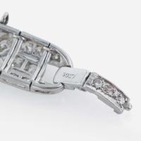 An Art Deco platinum and diamond bracelet