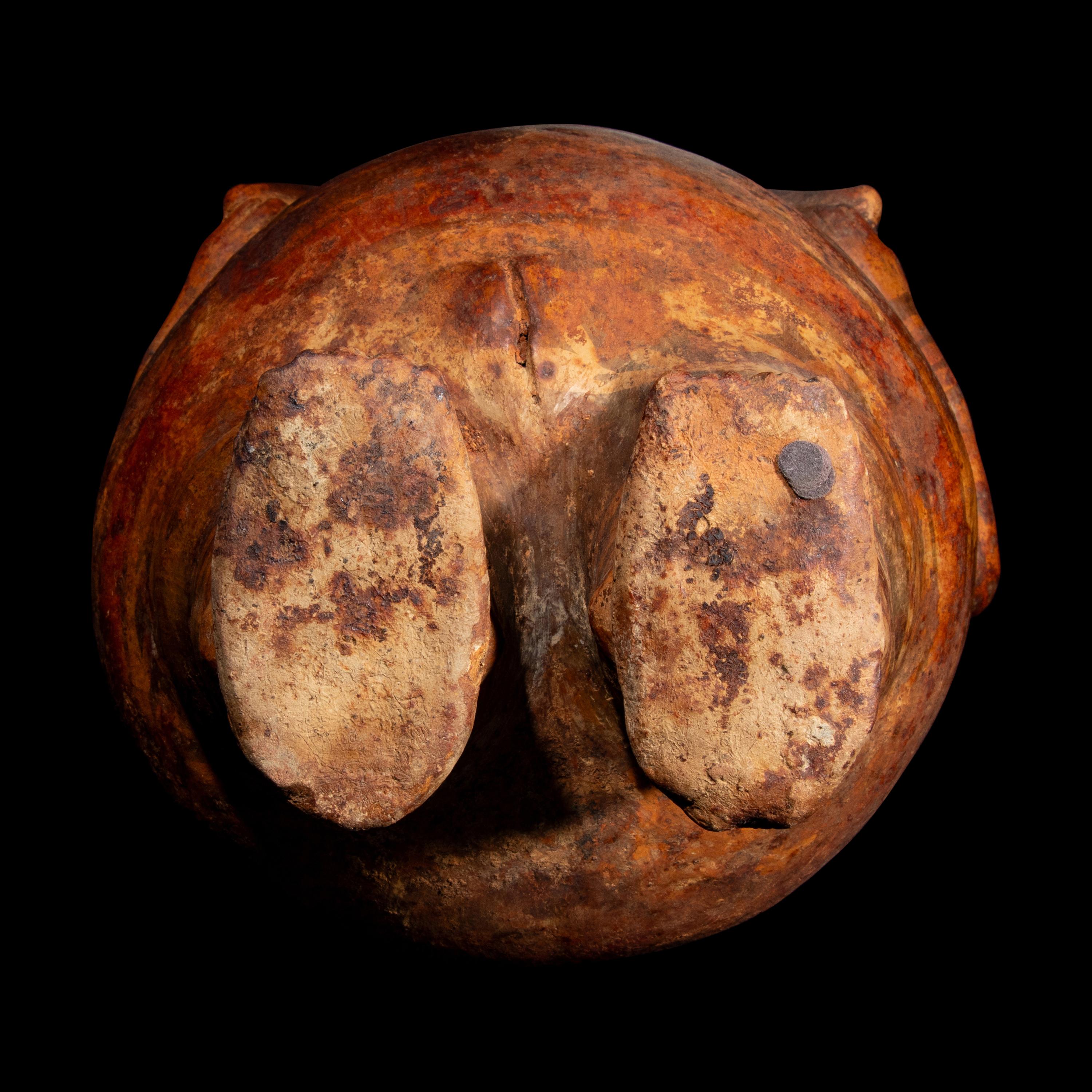 A Nariño Polychrome Figural Vessel