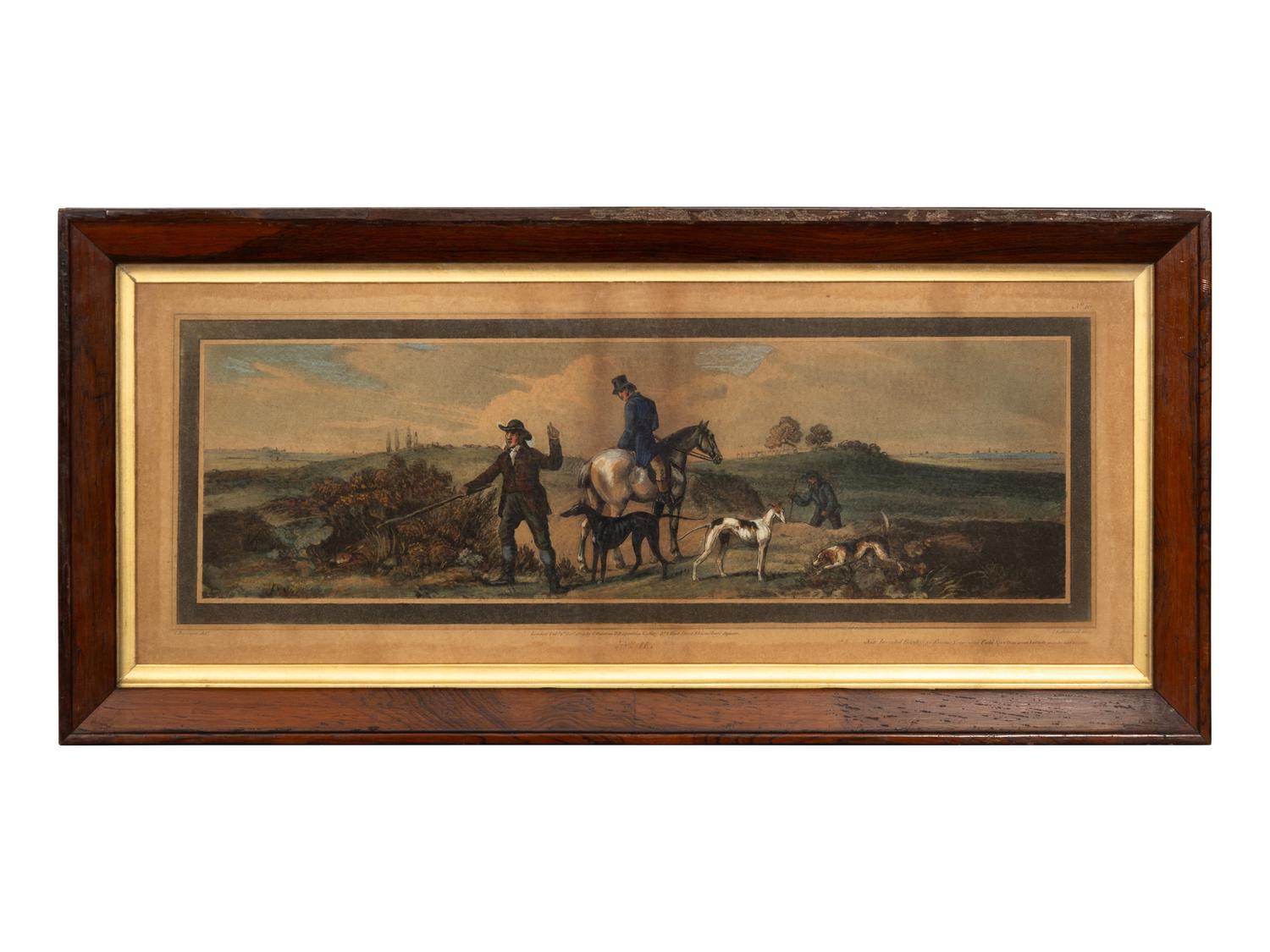 A Set of Sixteen English Hand-Colored Sporting Engravings
