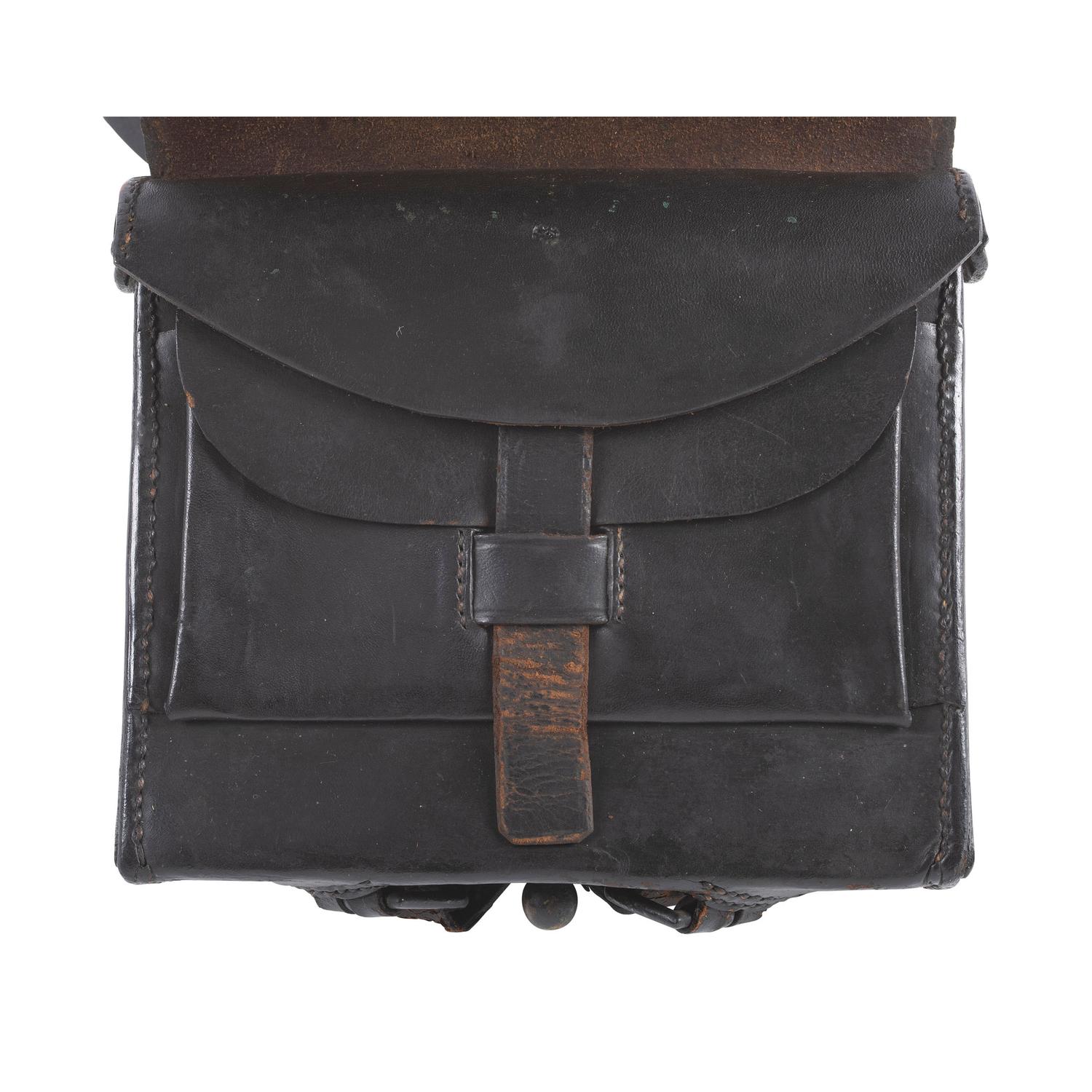 U.S. Pattern 1861 .69 Caliber Round Ball Cartridge Box with Sling & Breast Plate