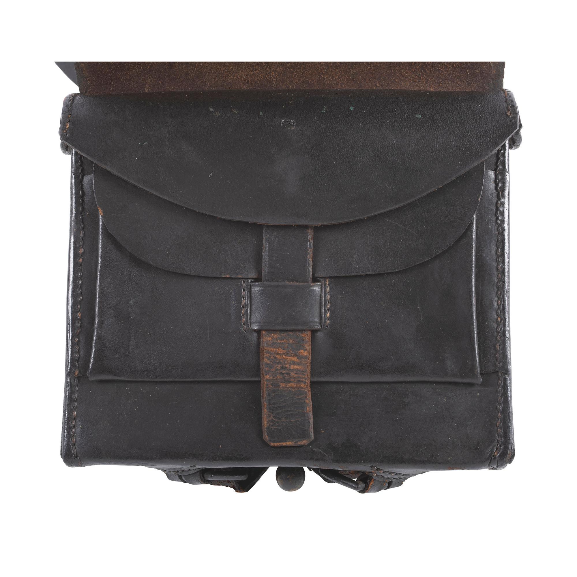 U.S. Pattern 1861 .69 Caliber Round Ball Cartridge Box with Sling & Breast Plate
