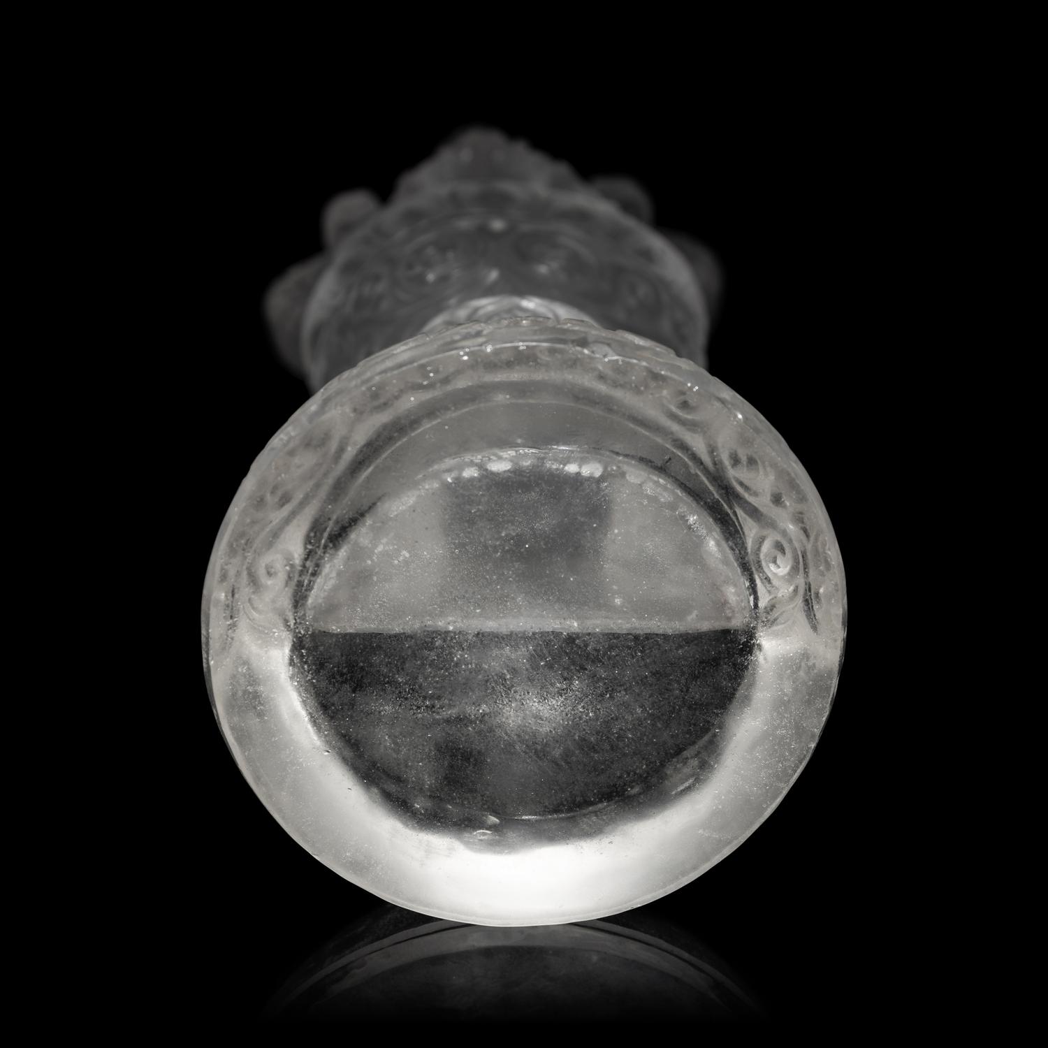 A Nepalese Rock Crystal Manjushri 尼泊爾水晶雕四臂文殊說法像