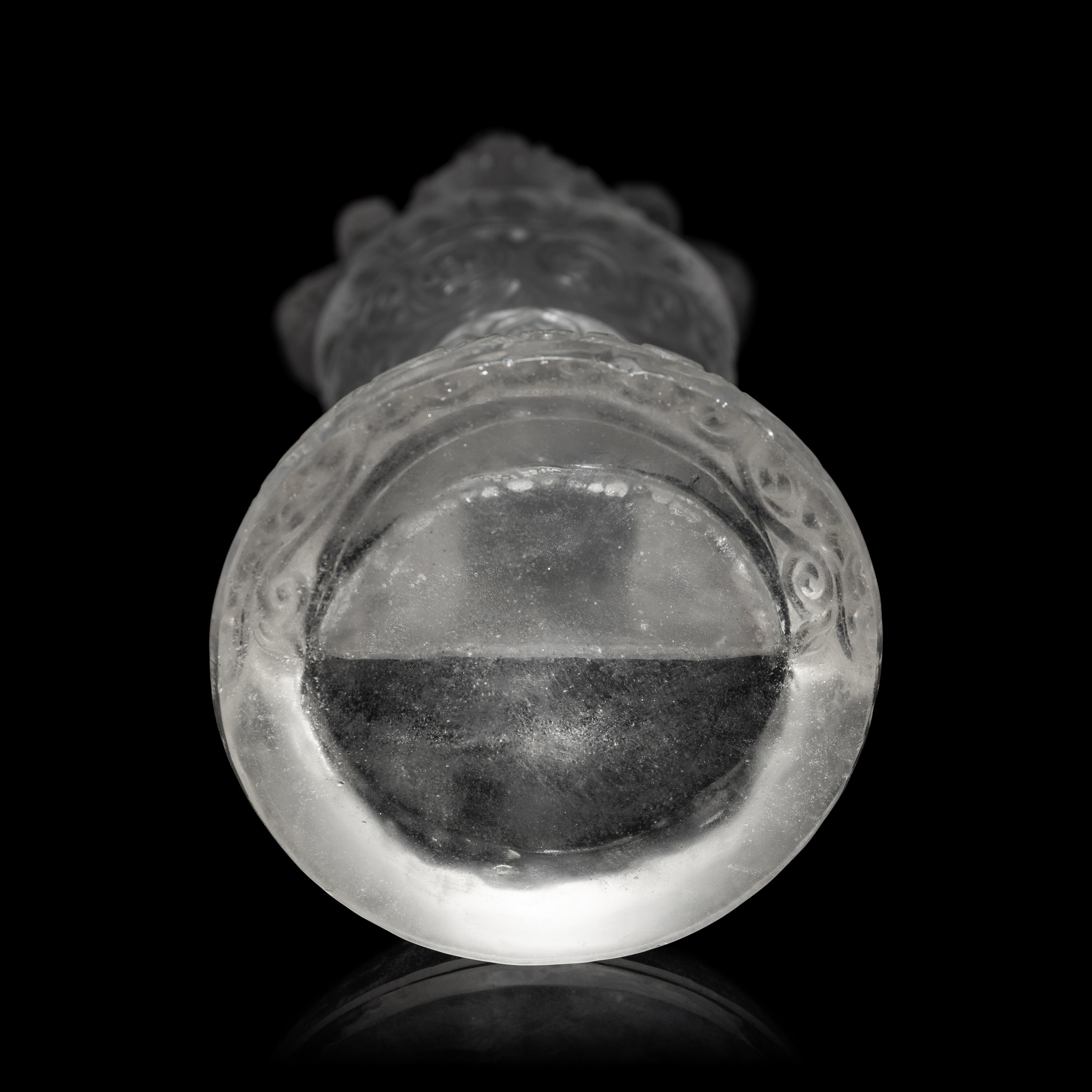 A Nepalese Rock Crystal Manjushri 尼泊爾水晶雕四臂文殊說法像