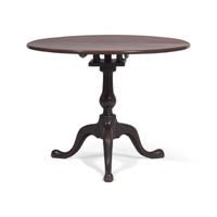 A Queen Anne Mahogany Tilt-Top Tea Table