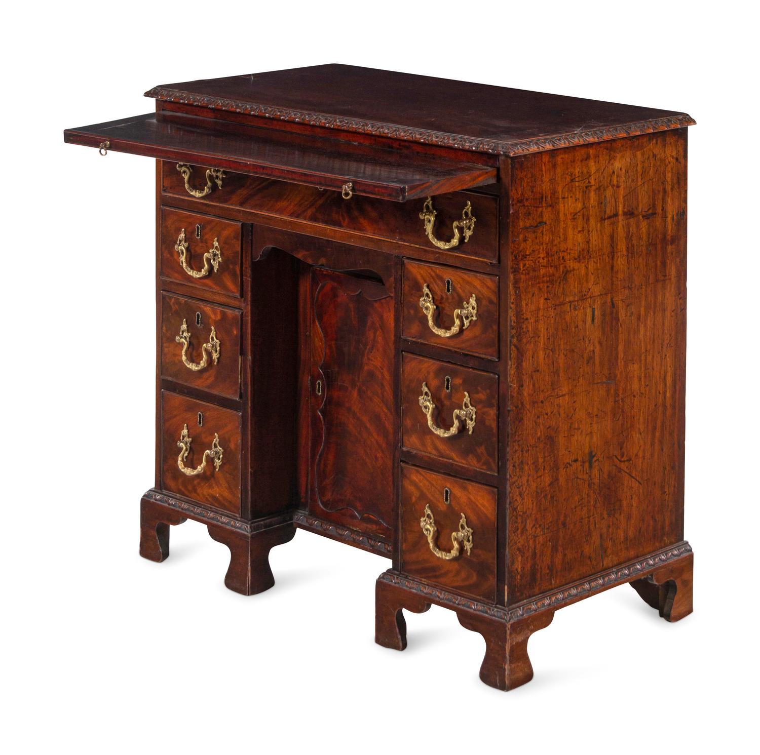 A George III Mahogany Kneehole Desk