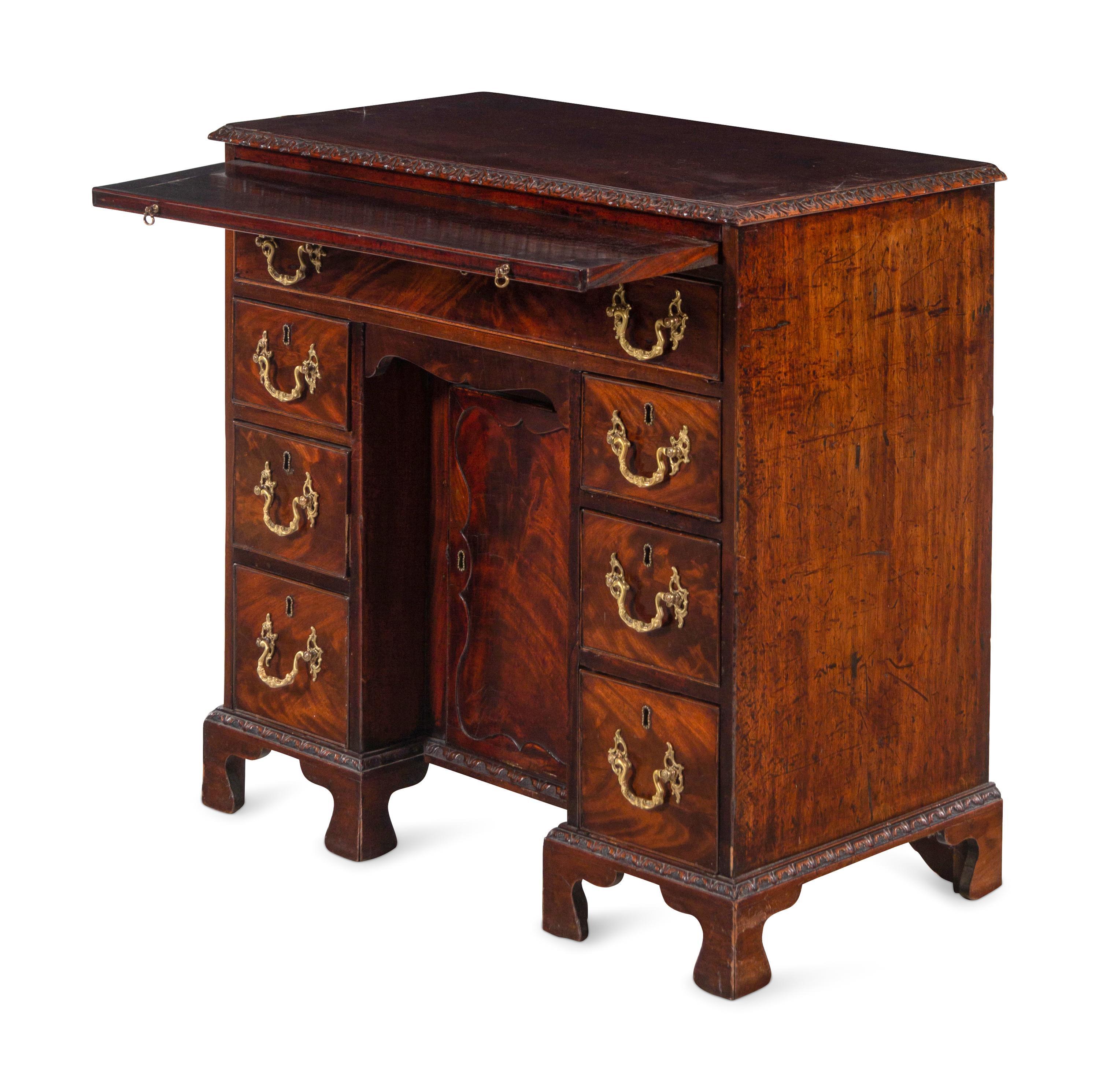 A George III Mahogany Kneehole Desk