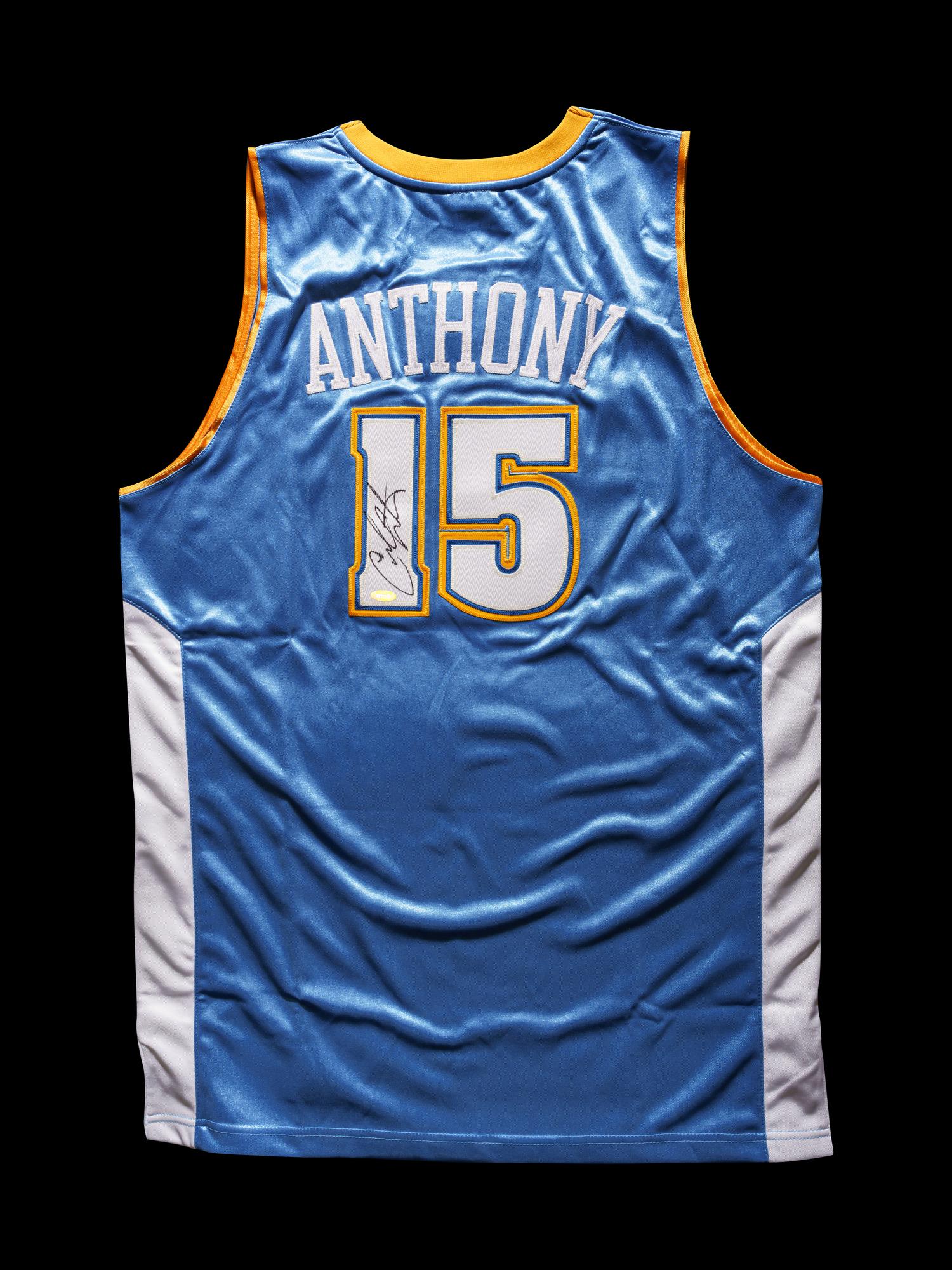 A Carmelo Anthony Signed Denver Nuggets Jersey (Steiner).