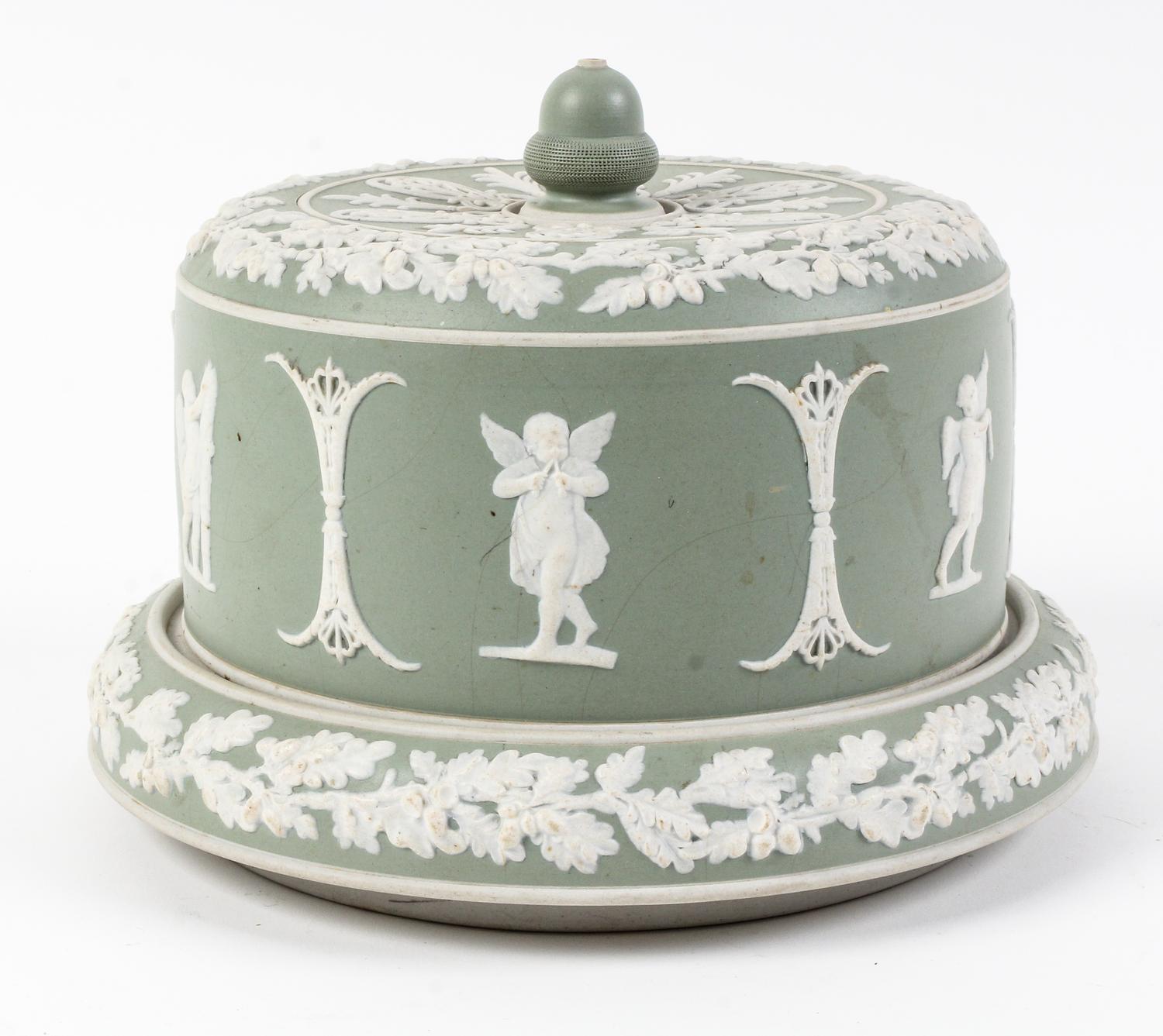 A Wedgwood Jasperware Cheese Dome Diameter 10 1/2 inches.
