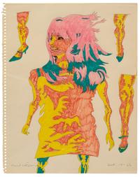 Untitled (Walking Woman with Leg Options)