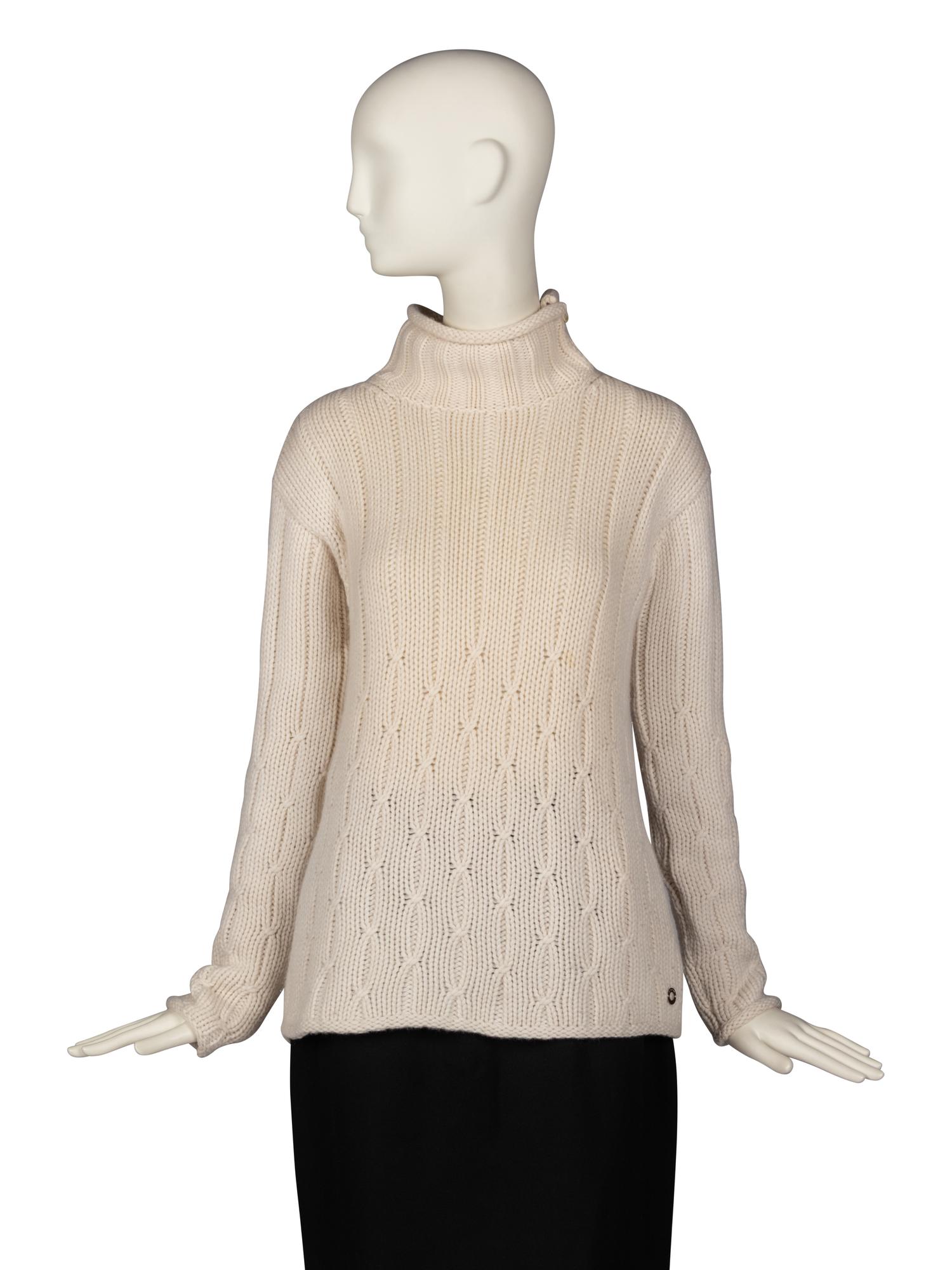 Loro Piana Cashmere Sweater and Shearling Bag