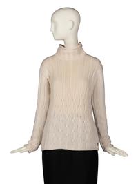 Loro Piana Cashmere Sweater and Shearling Bag