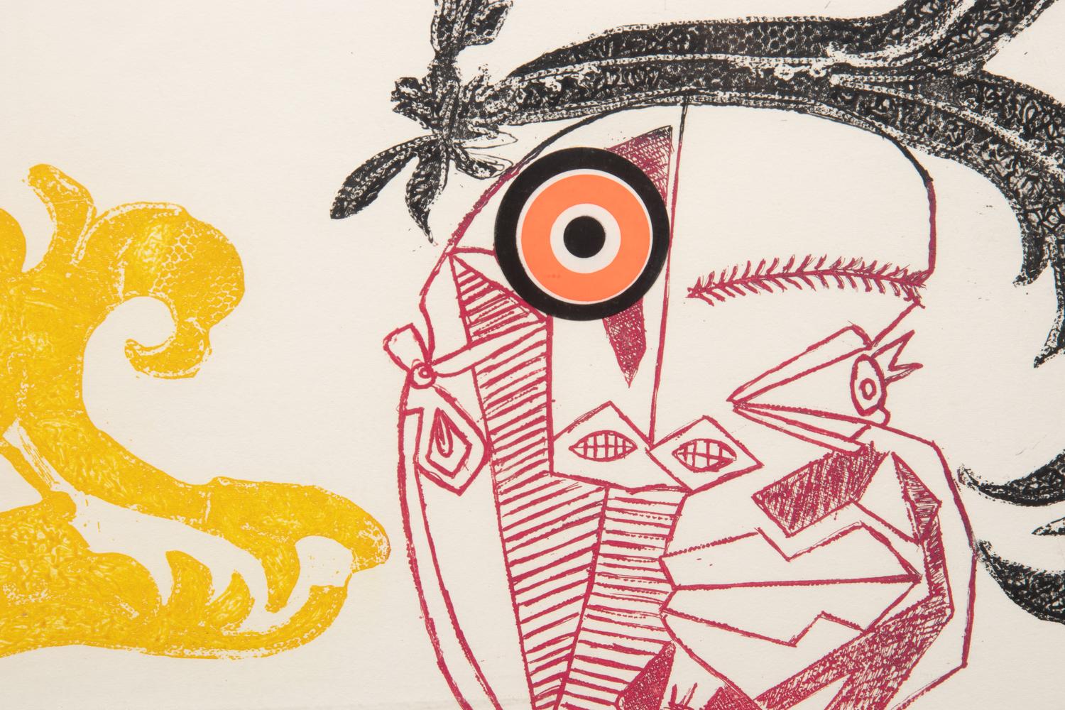 Pecheur sur la plage and Baj chez Picasso 11 (a pair of works), 1962 and 1969