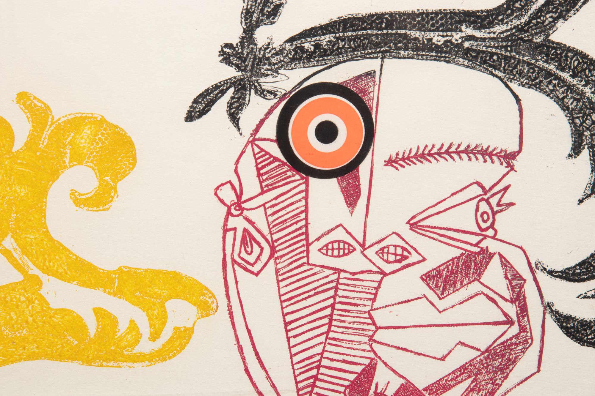 Pecheur sur la plage and Baj chez Picasso 11 (a pair of works), 1962 and 1969