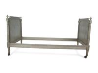 A Louis XVI Style Gray-Painted Daybed
