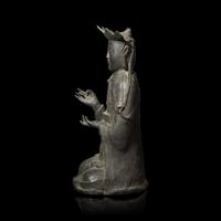 A Korean Bronze Figure of a Seated Shaman-Amida Buddha Preaching, Early Joseon Period, Circa 16th Century 約十六世紀朝鮮王朝 阿弥陀佛说法銅像