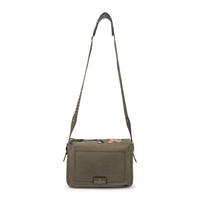 VALENTINO, ROCKSTUD BUTTERFLY CANVAS MESSENGER BAG