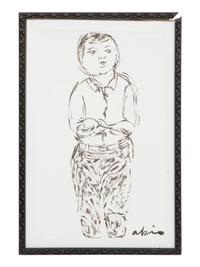 Young Boy (Study of children on verso)