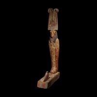 An Egyptian Painted Wood Ptah-Sokar-Osiris
