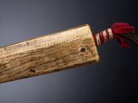 Northern Plains Elk Antler Quirt, with Decorations