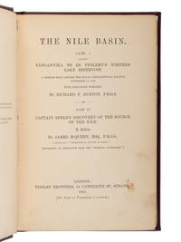 BURTON, Richard Francis, Sir (1821-1890) and James MacQUEEN (1778-1870). The Nile Basin . London: Tinsley Brothers, 1864.