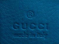 Gucci Blue Leather Tote, 2000s