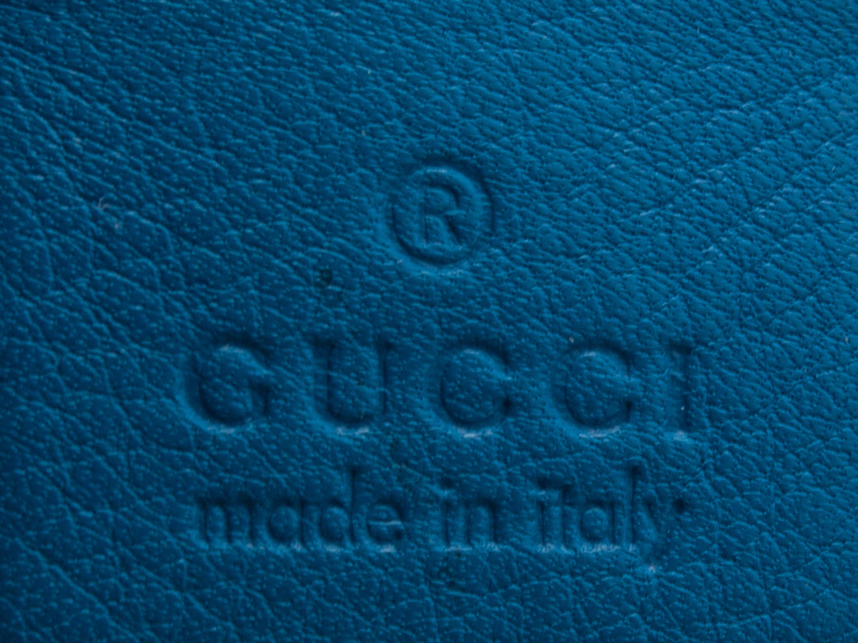 Gucci Blue Leather Tote, 2000s