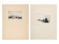 Two Works: Barrel Cactus, Arizona and Santa Catalina Mts, Tuscon, Arizona