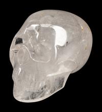 A Large Carved Rock Crystal Model of a Skull