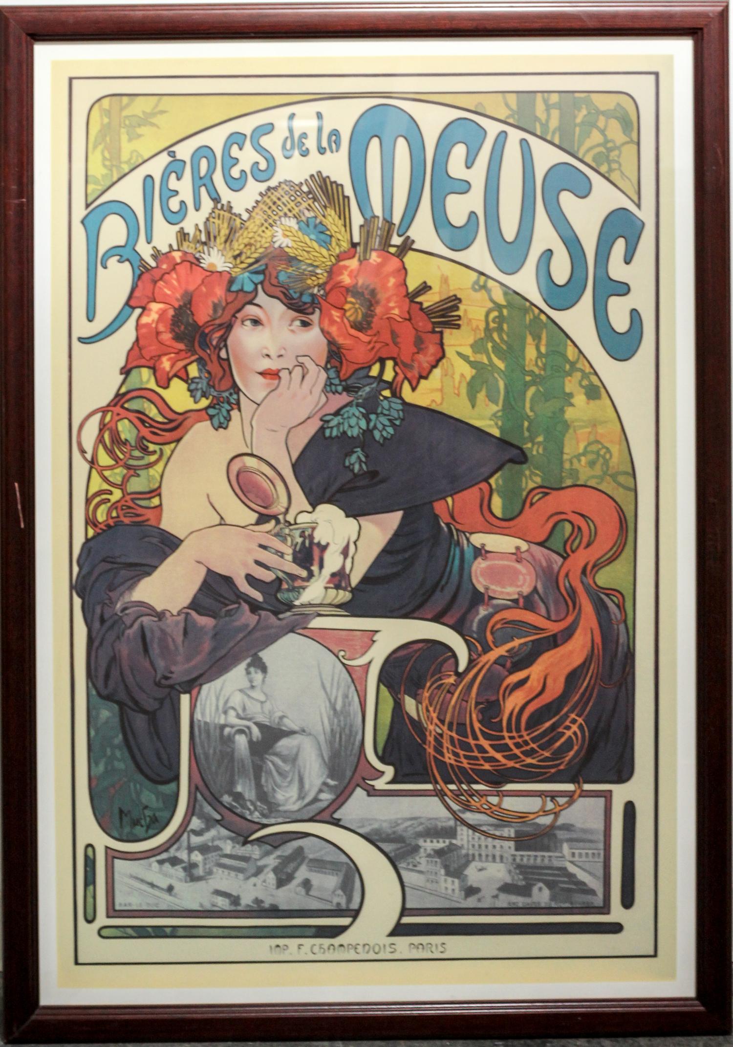 After Alphonse Mucha, (Czech, 1860-1939), Bieres de la Meuse