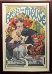 After Alphonse Mucha, (Czech, 1860-1939), Bieres de la Meuse