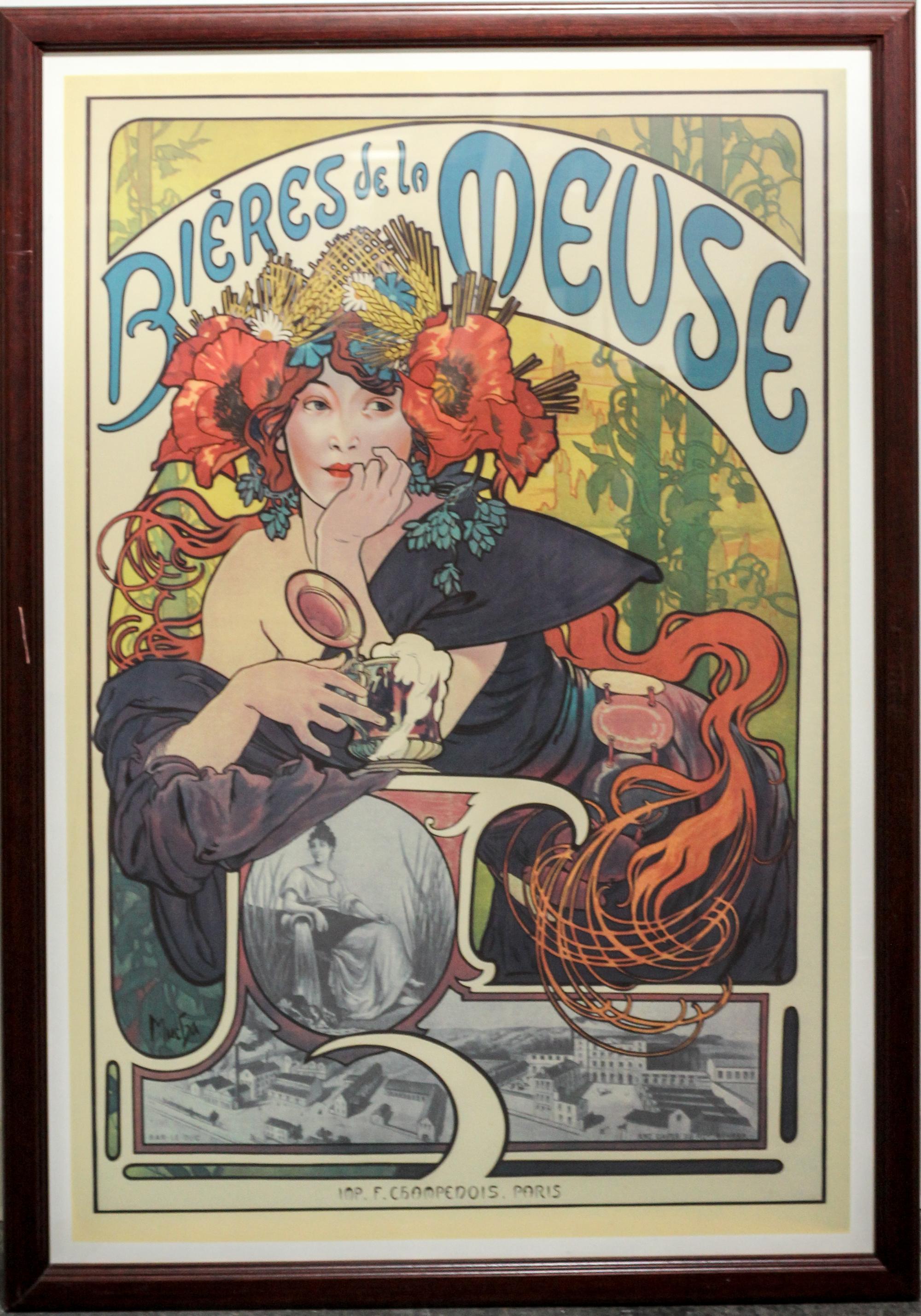 After Alphonse Mucha, (Czech, 1860-1939), Bieres de la Meuse