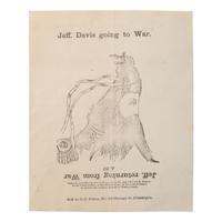 [Civil War] Pro-Union Upside-Down print, "Jeff. Davis going to War / Jeff. returning from War."