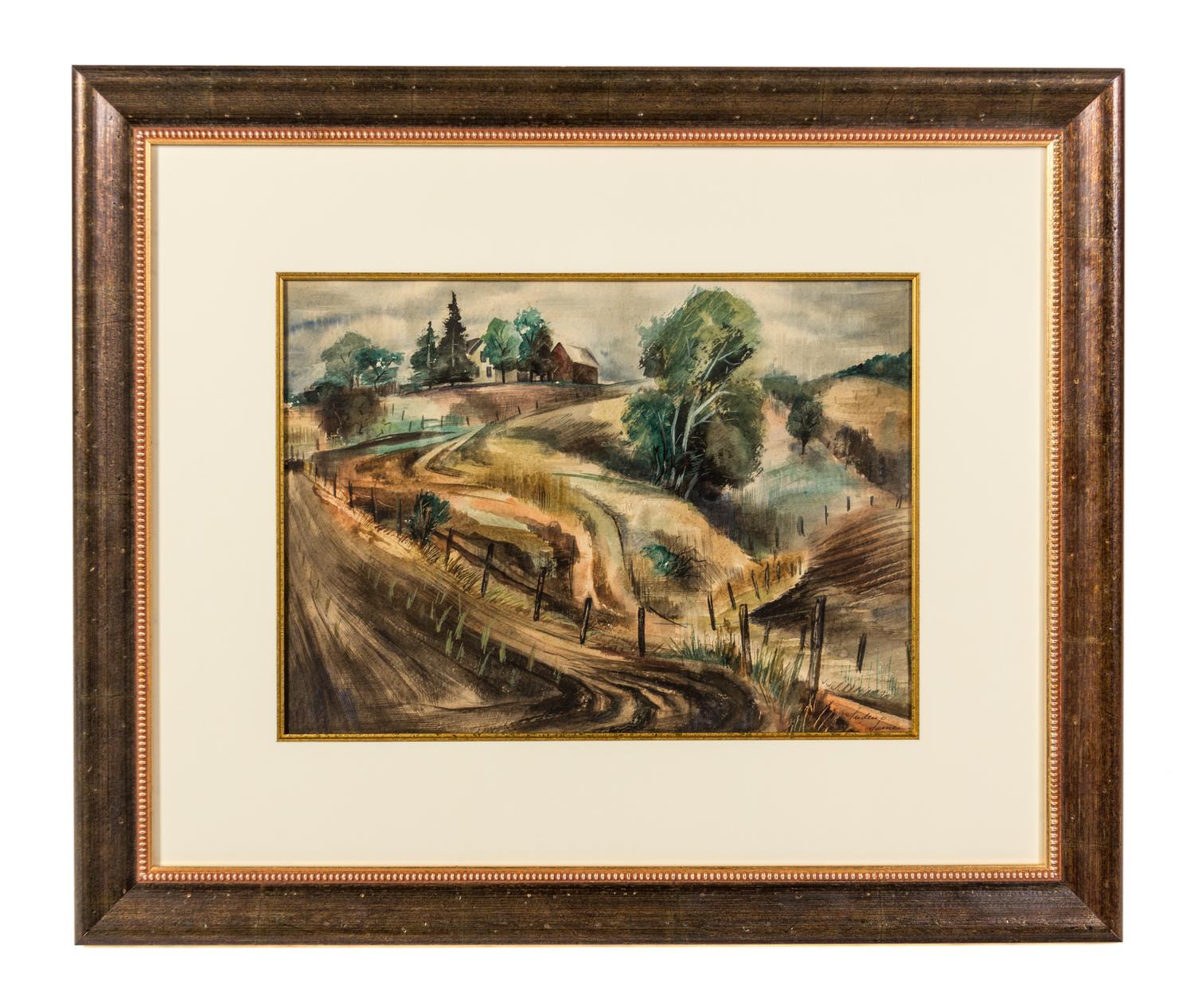 Frederic James, (American, 1915-1985), Country Road