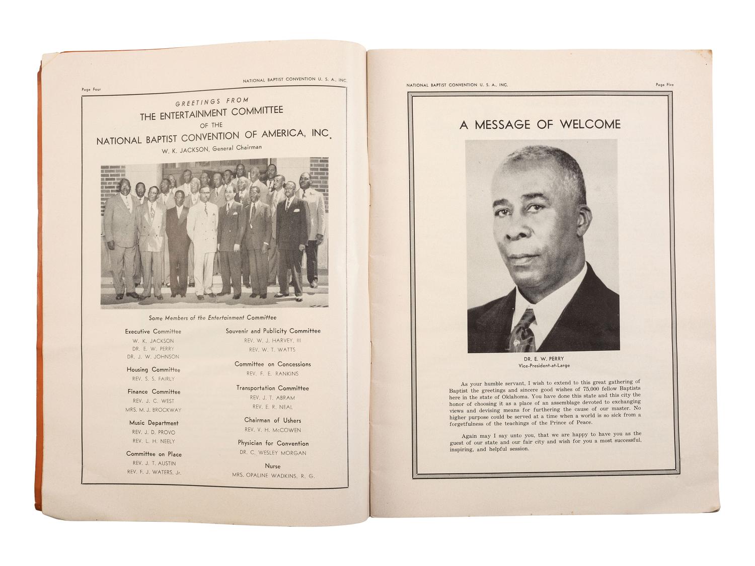 [RELIGION]. A group of items related to African American Baptist churches.