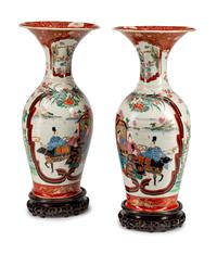 A Pair of Japanese Porcelain Vases