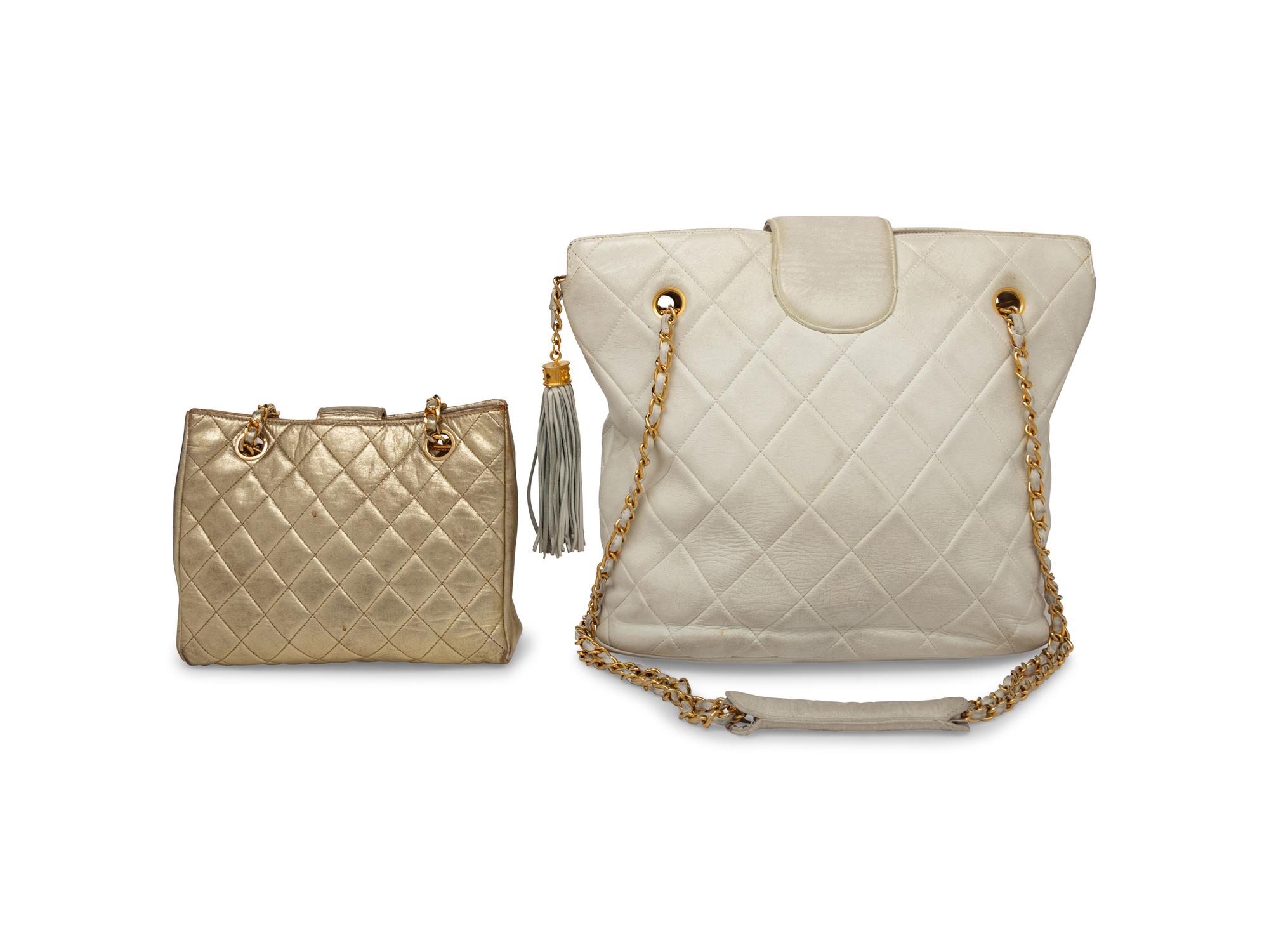 Two Chanel Shoulder Bags, Late 20th Century
