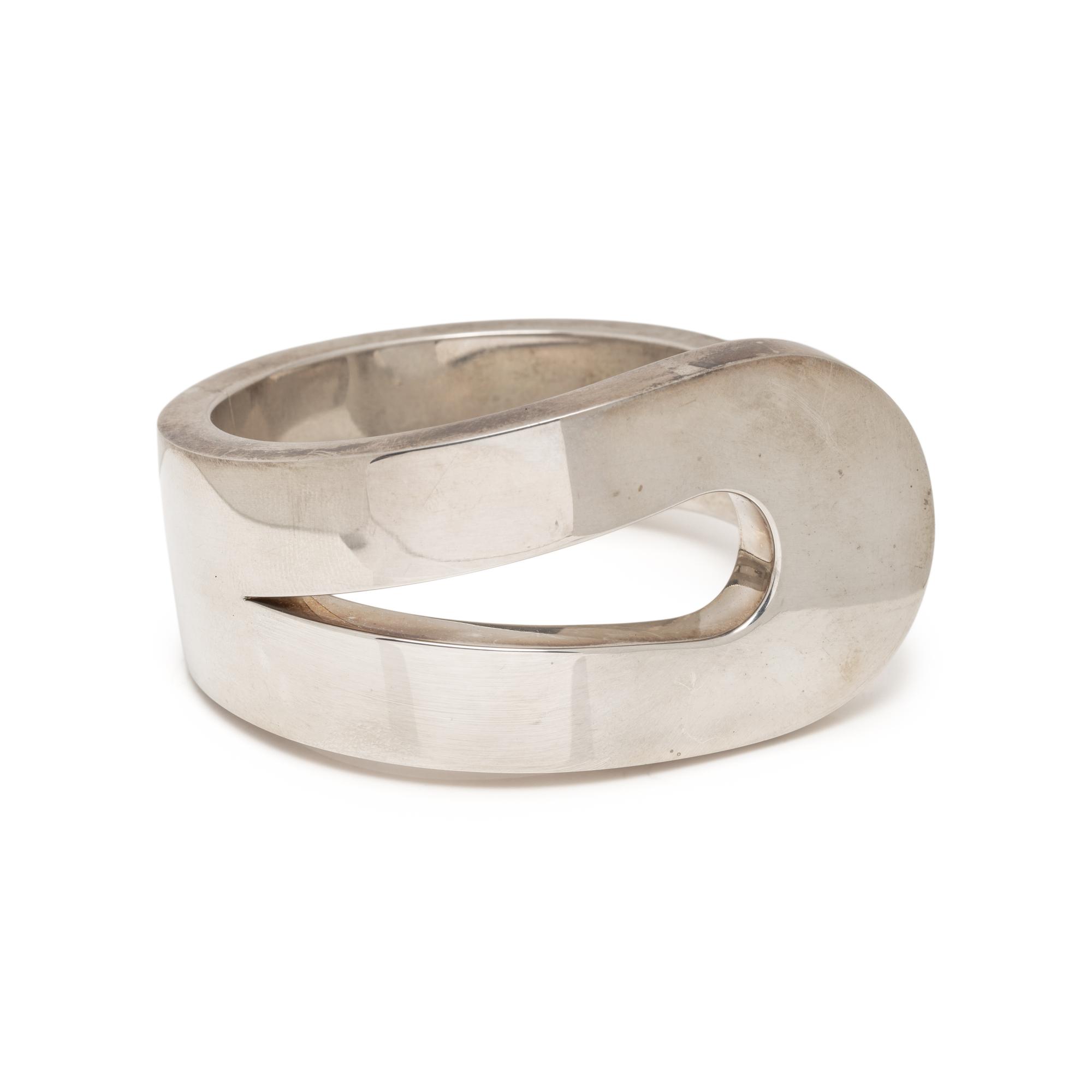 TIFFANY & CO., STERLING SILVER 'LOOP' CUFF BRACELET