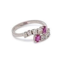 PINK SAPPHIRE AND DIAMOND RING