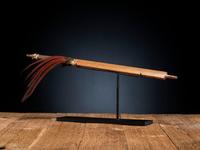 Plains Tacked Pipe Stem, with Copper Wire Wrapping
