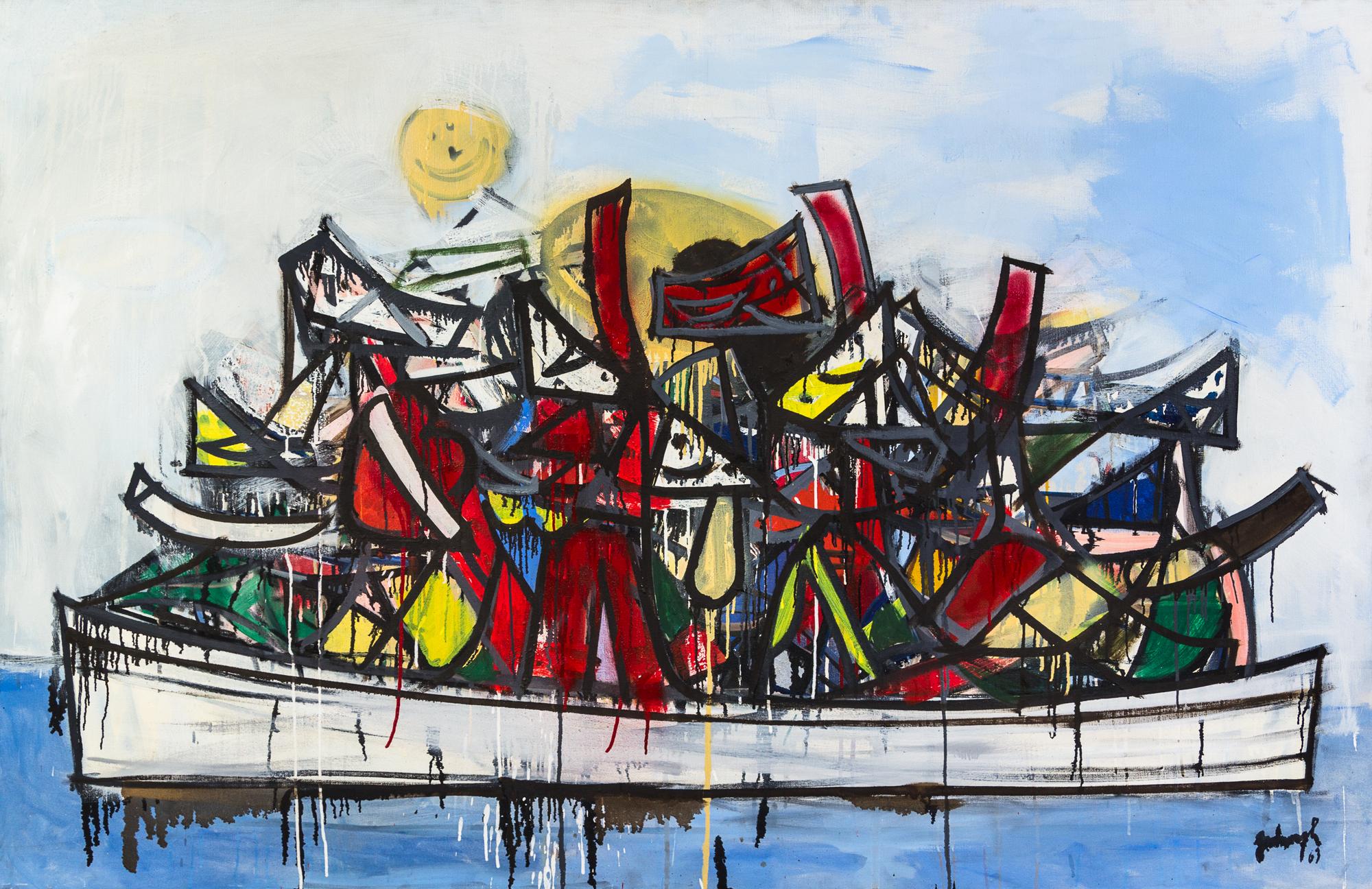 Robert Arthur Goodnough, (American, 1917-2010), The Boat, 1963