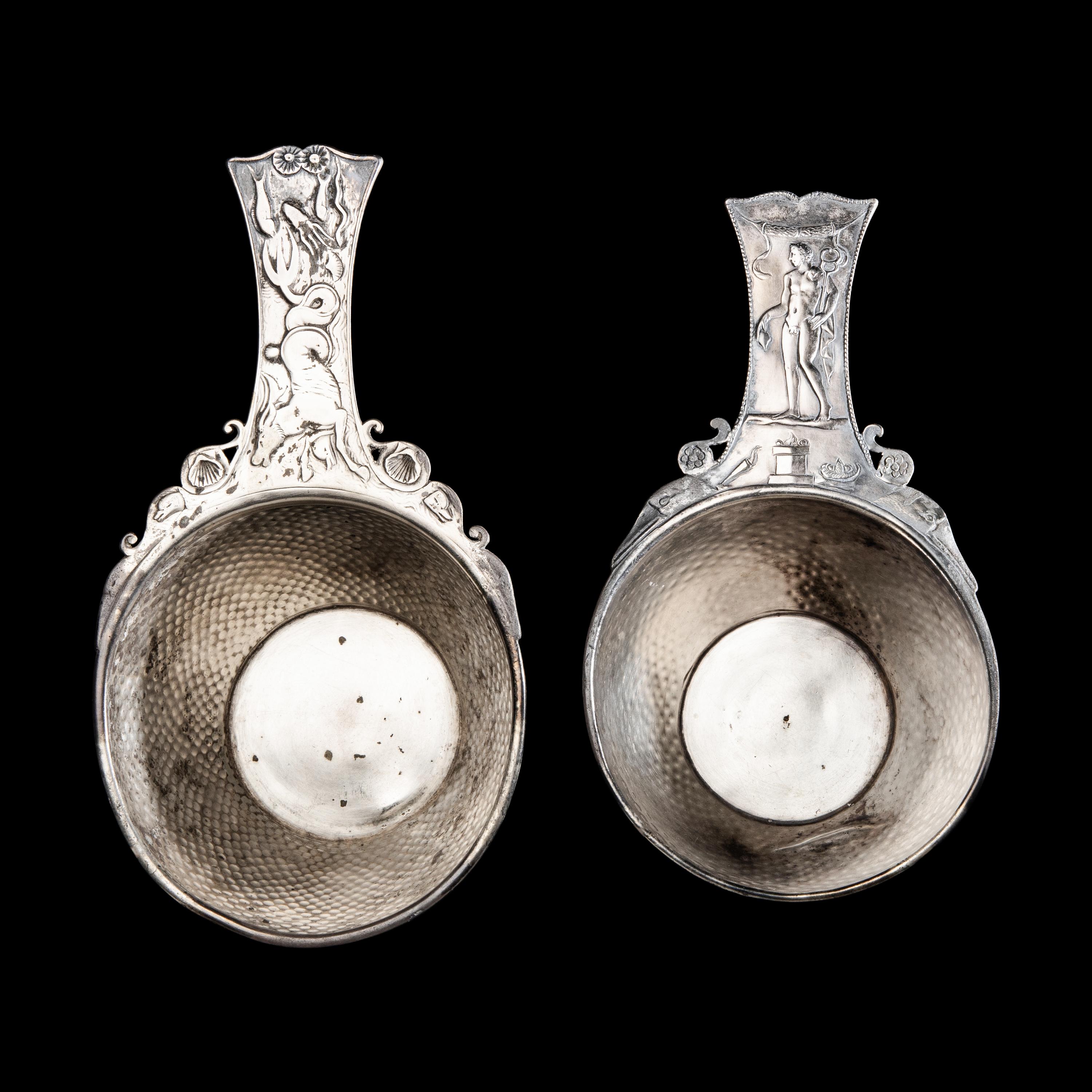 A Pair of Roman Silver Trullae