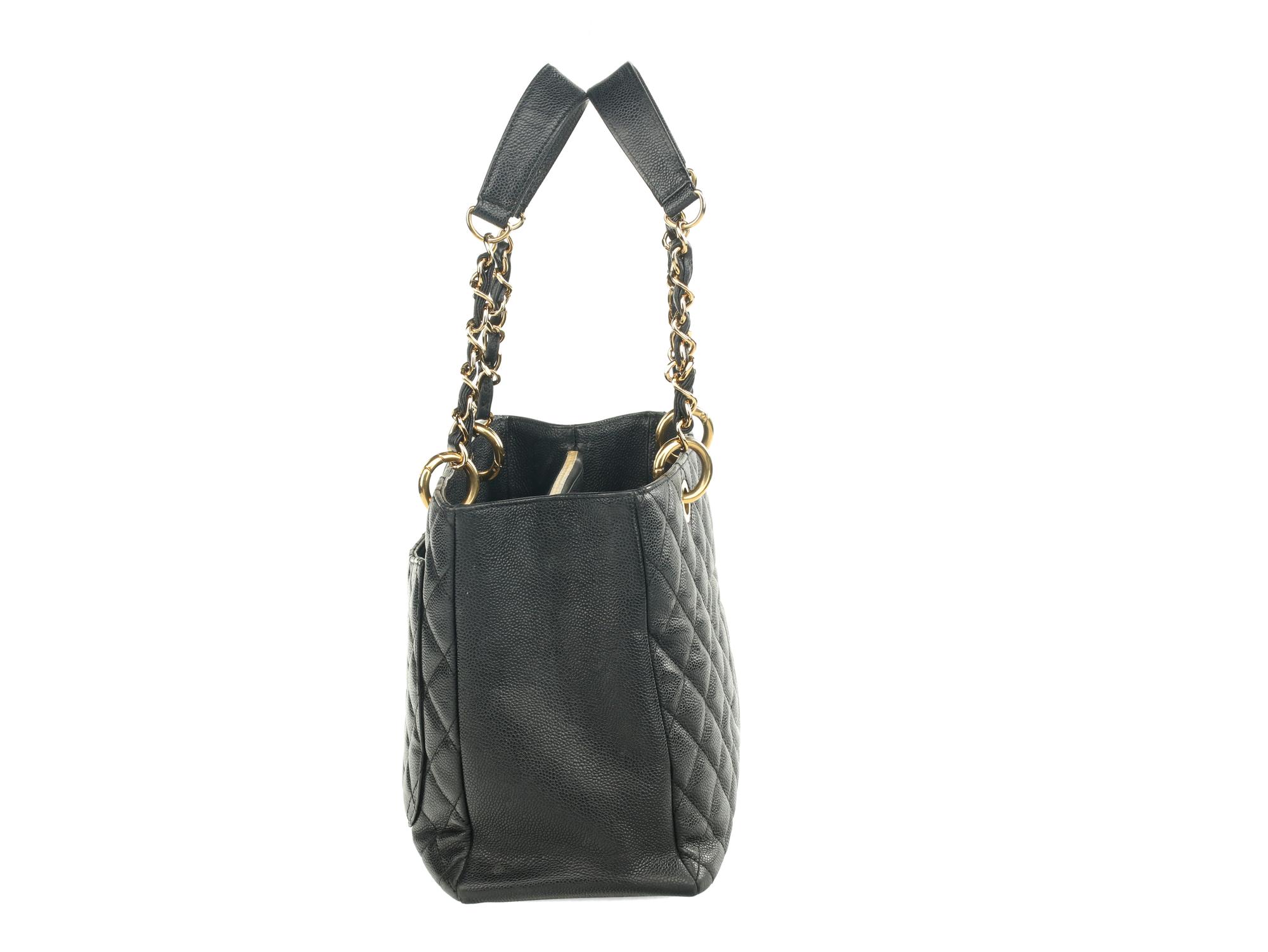 Chanel Grand Shopping Tote in Quilted Caviar Leather, 2011