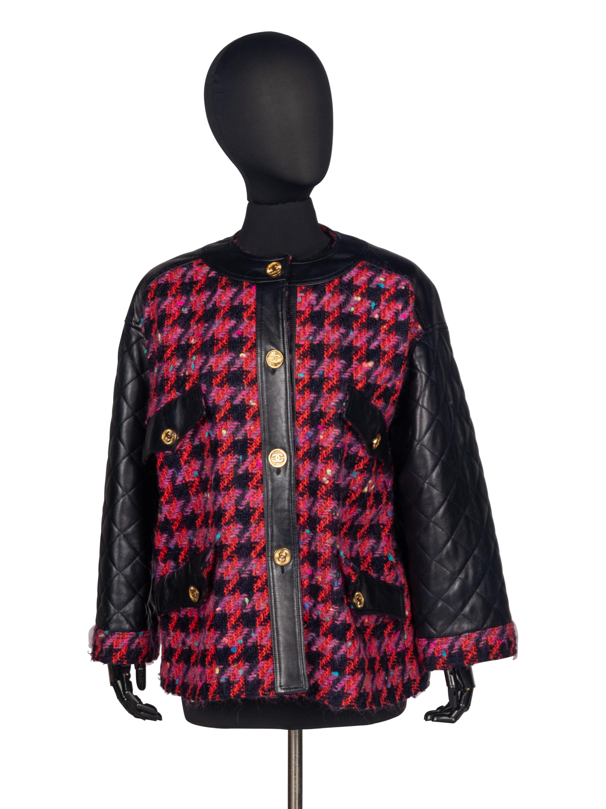 Chanel Tweed & Leather Jacket, 1990
