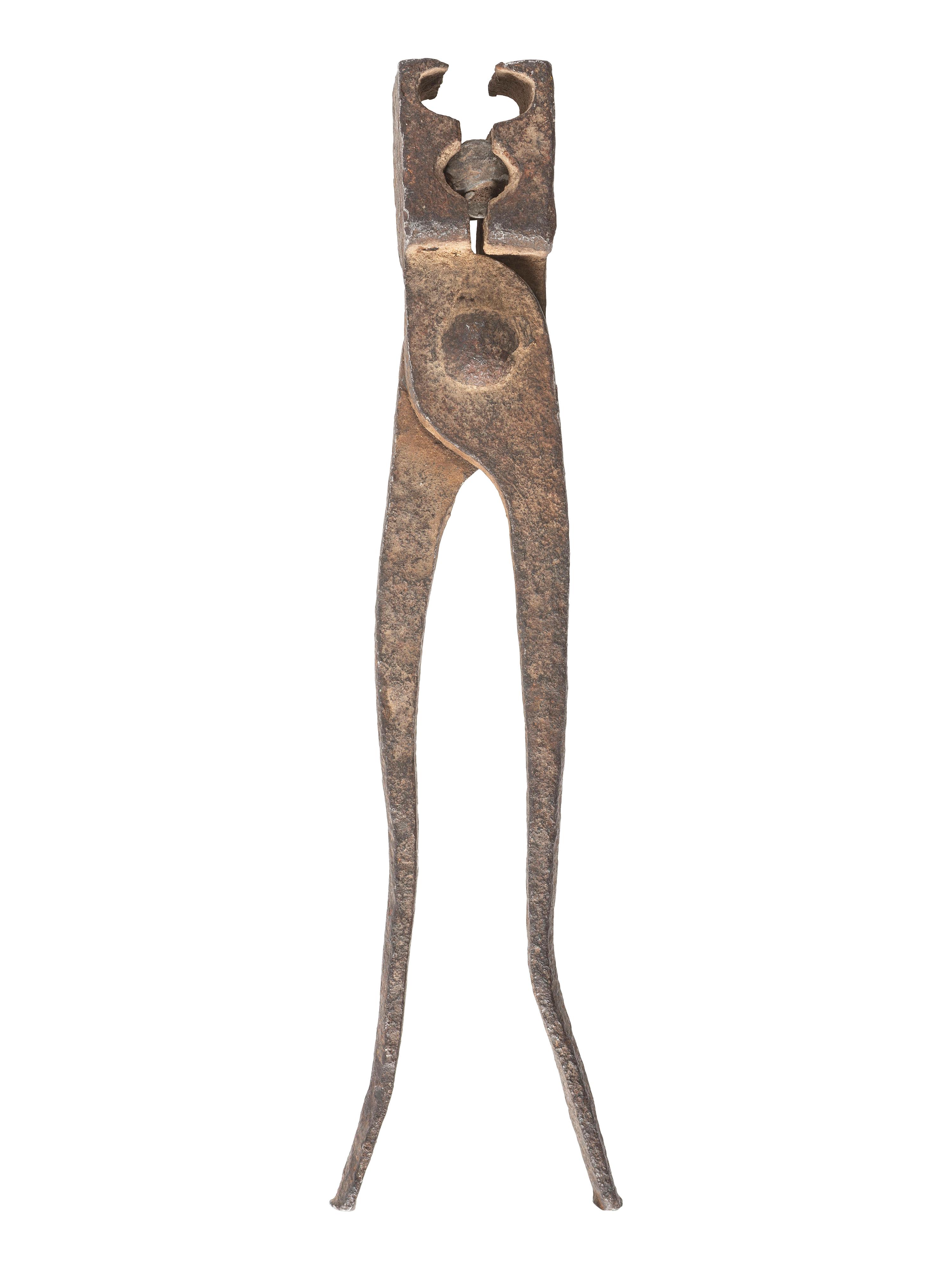 [CIVIL WAR]. .52 caliber bullet mold from Sharpshooter's Ridge, Glorieta, New Mexico, attributed as Sharps carbine Model 1859 example.